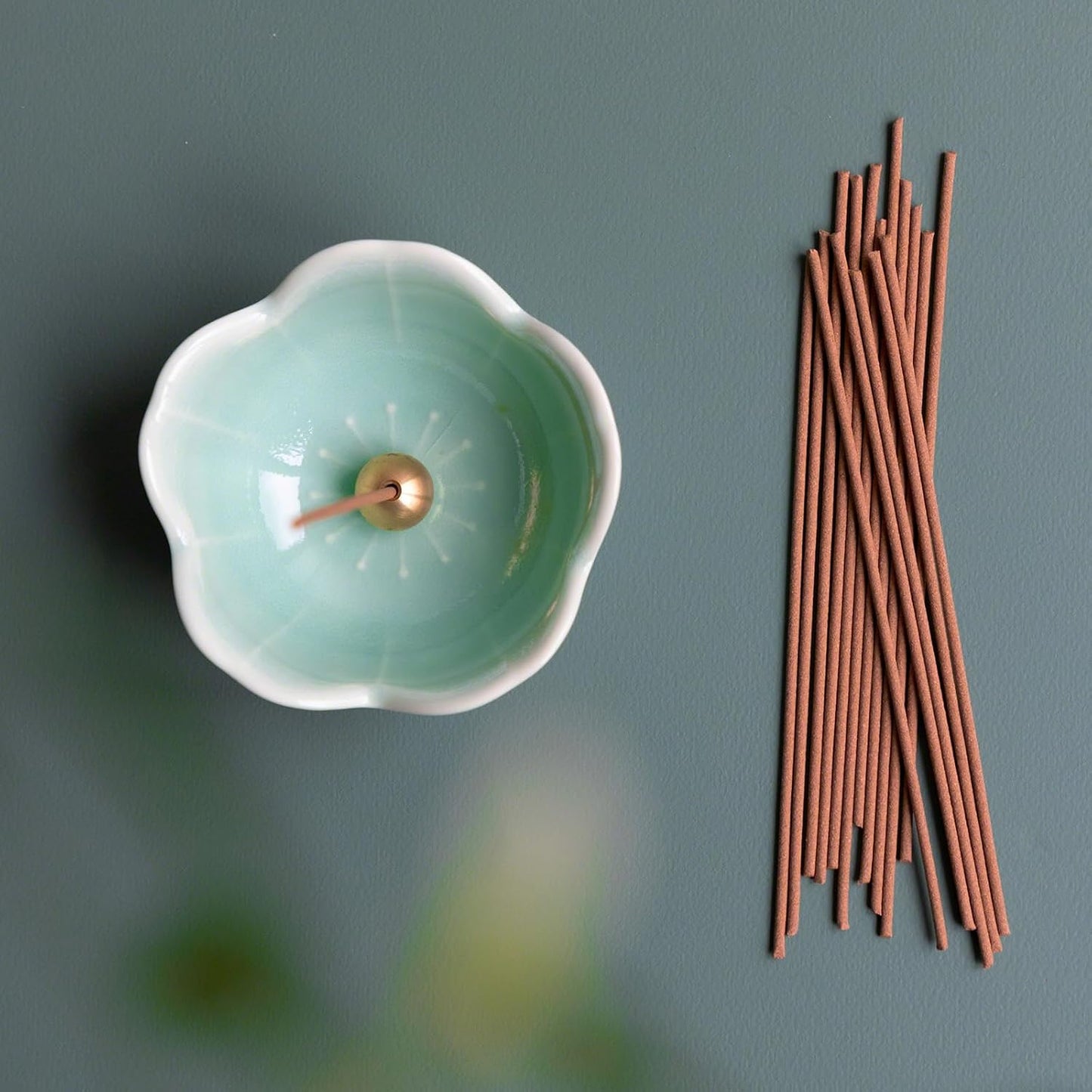 Asayu Japan Traditional Incense Sticks - Purification Set (Sandalwood & White Sage + Sandalwood & Rose), 40gr (Each Scent 20g), for Yoga, Zen Meditation and Relaxation - Traditional Smoke Type