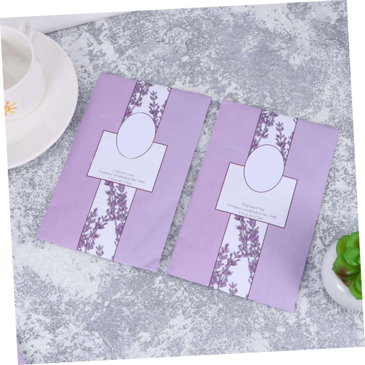Holibanna 5Pcs Lavender Scented Sachets Hanging Air Freshener for Drawers Closets and Car Fresh Fragrance Packets for Wardrobes and Storage