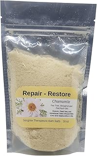 Songline Repair - Restore - Emu Oil Dead Sea Bath Salts for Skin Care with Chamomile, Oatmeal, Bergamot and Patchouli Oils - 16 oz