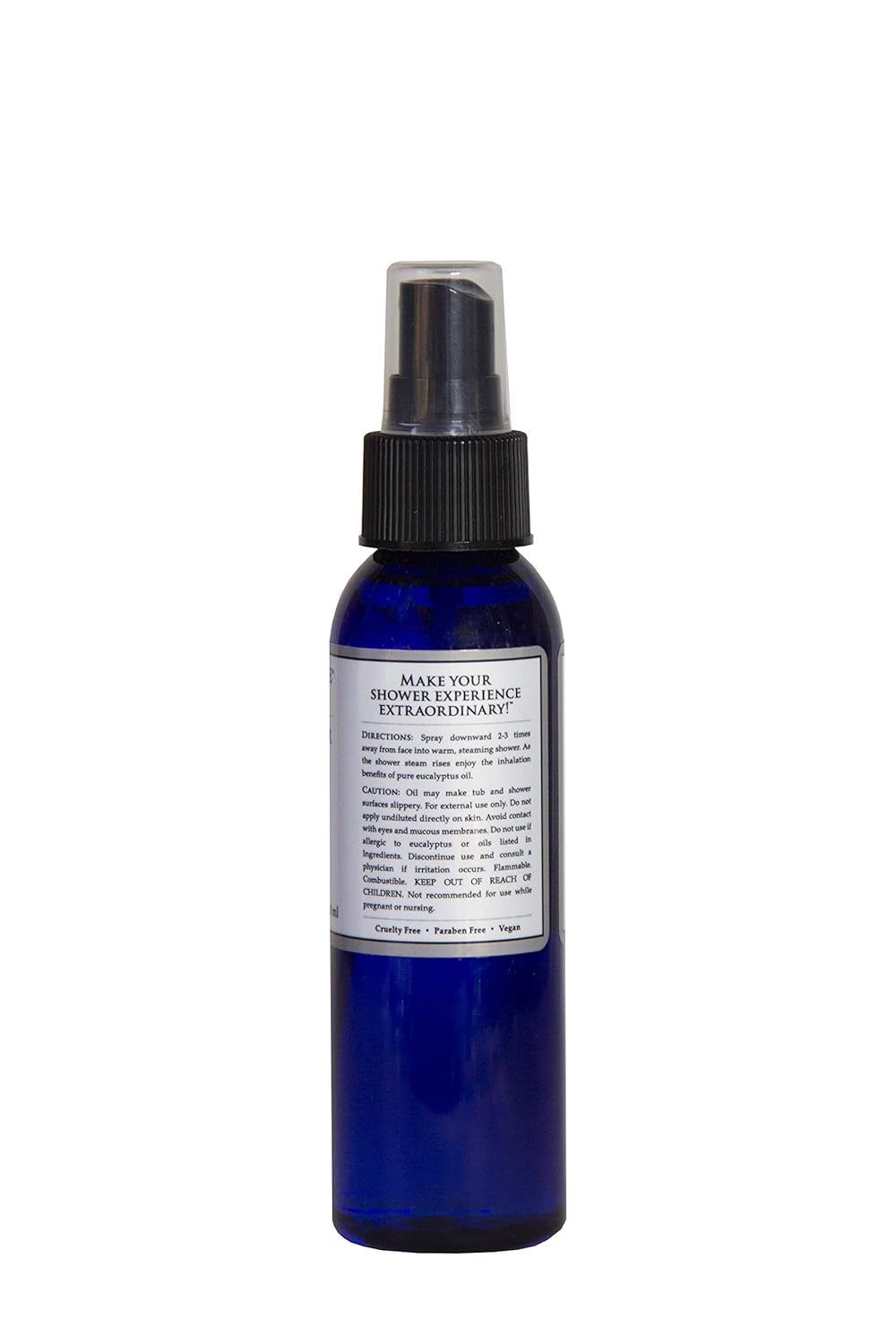 Travertine Spa Steam Shower Spray | Eucalyptus Shower Spray | Eucalyptus Oil Mist for Shower Aromatherapy | Sinus and Congestion Relief | Steam Room Spray | 100% Natural Eucalyptus Oil | 4 fl oz
