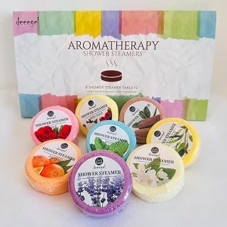 Shower Steamers Aromatherapy Birthday Gifts for Women-8 Pack (1.41oz/40g) Mothers Day Gifts,Gifts for Grandma,Wife,Mothers, Stress Relief and Relaxation Gifts for Women and Men,Created Home SPA