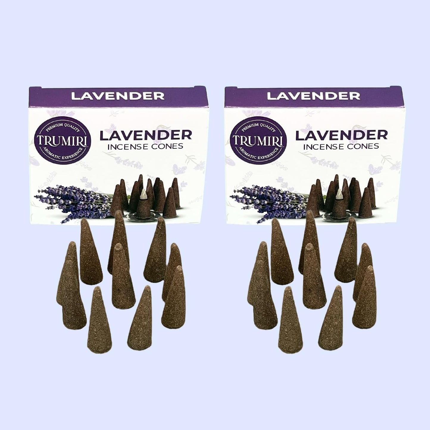 Lavender Incense Cones - Total 60 Cone Incense - Six Packs of 10 Insence Cones - Incense Cones Scented - Cone Incense Scents - Insense - Inscent