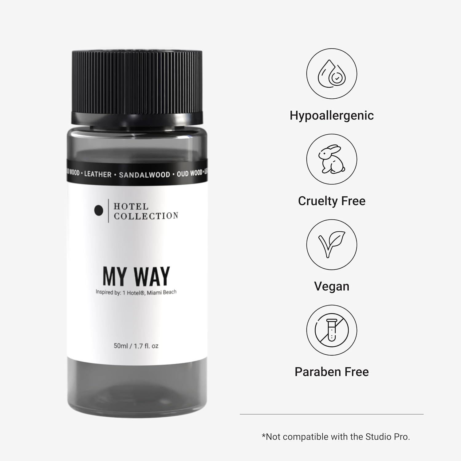 Hotel Collection Diffuser Oil - My Way - Aromatherapy Essential Fragrance Oil - Sandalwood, Warm Virginia Cedar & Beautiful Iris - 50ML 1.7 Fl oz