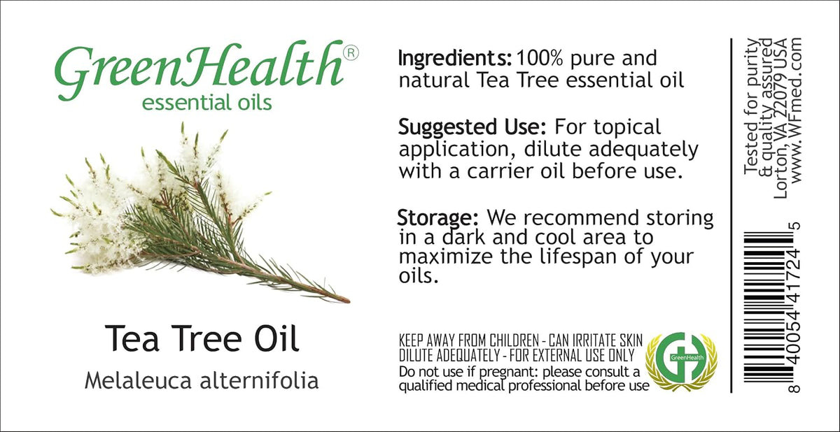 GreenHealth Tea Tree Essential Oil 2 fl oz (59 mL)
