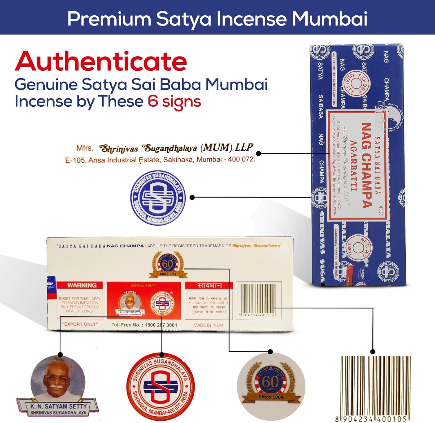 Satya Sai Baba Nagchampa Incense Sticks 250 gm Pack with Raajsee Insence Stick Holder, Inscent Sticks NagChampa Agarbatti, Natural & Chemical Free