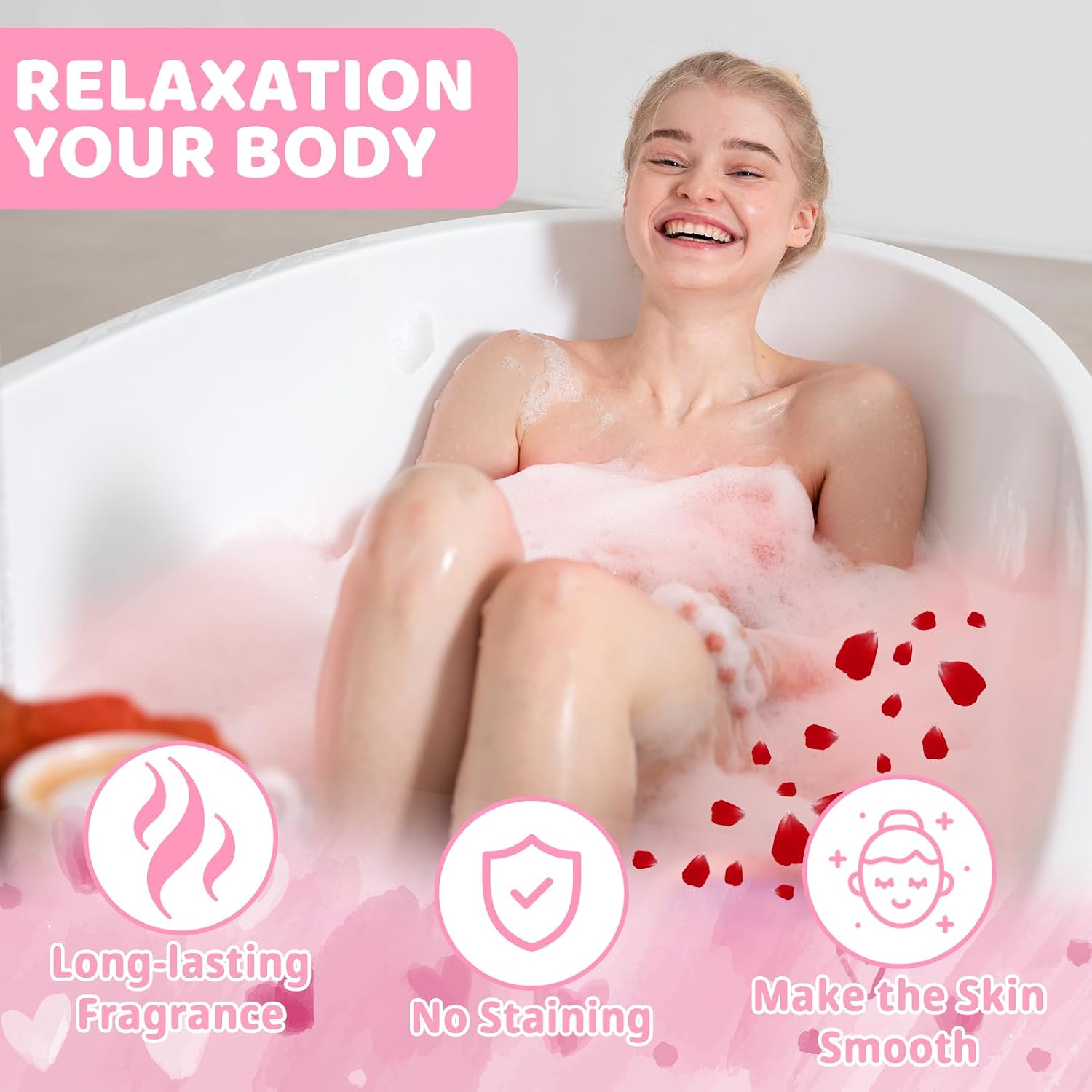 Valentine's Day Bath Bombs,12PCS Colorful Love Shape Bath Bomb Sets,Valentine's Day Gifts Bath Bombs for Women Girl Mom