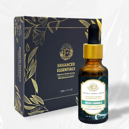 Essential Oil Blend for Focus & Clarity by Enhanced Essentials |100% Pure