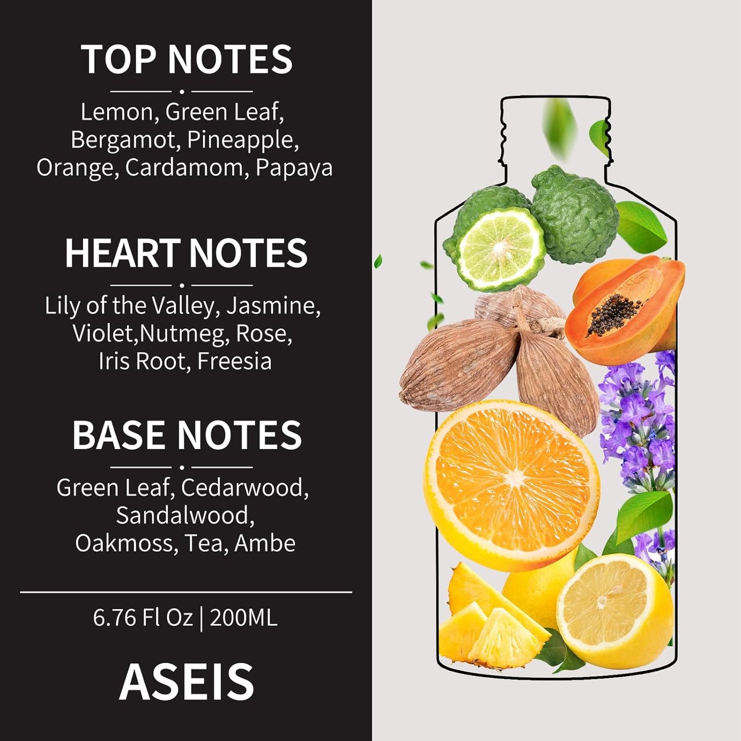 Hotel Collection Diffuser Oil- 6.76 Fl Oz/200ML-ASEIS,Luxury Essential Oils for Diffuser Refill & Machines,Bigger Bottle, Bolder Aroma, Longer Lasting