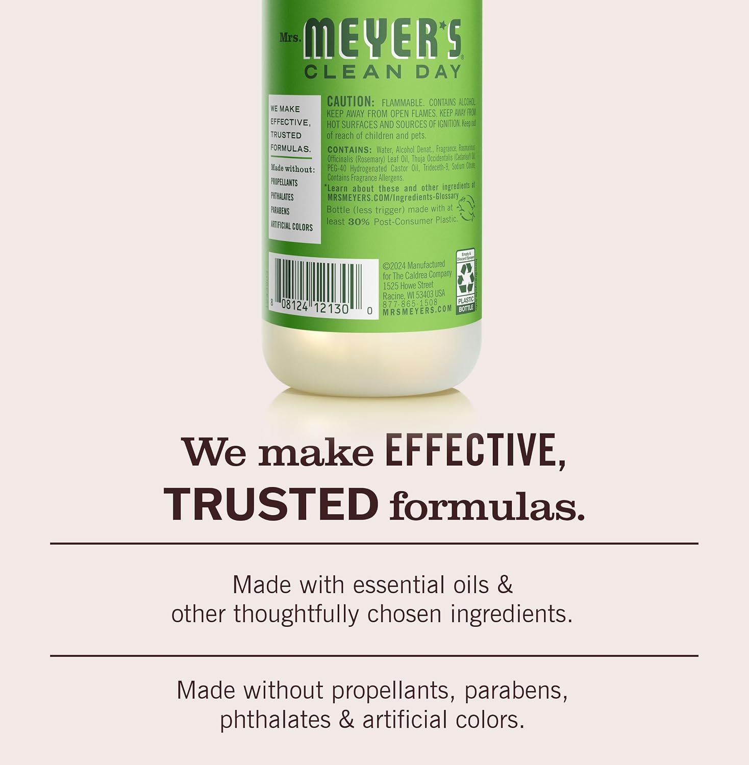MRS. MEYER'S CLEAN DAY Room Spray, Fresh Cut Grass Scent, 8 Fl Oz Bottle