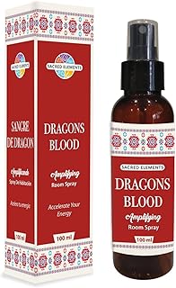 Sacred Element's Dragon's Blood Room Spray | Natural Purifying Mist for Energy Clearing, Negativity Release, Spiritual Balance & Aromatherapy | 3.38 Fl Oz / 100ml Non-Toxic Air Freshener