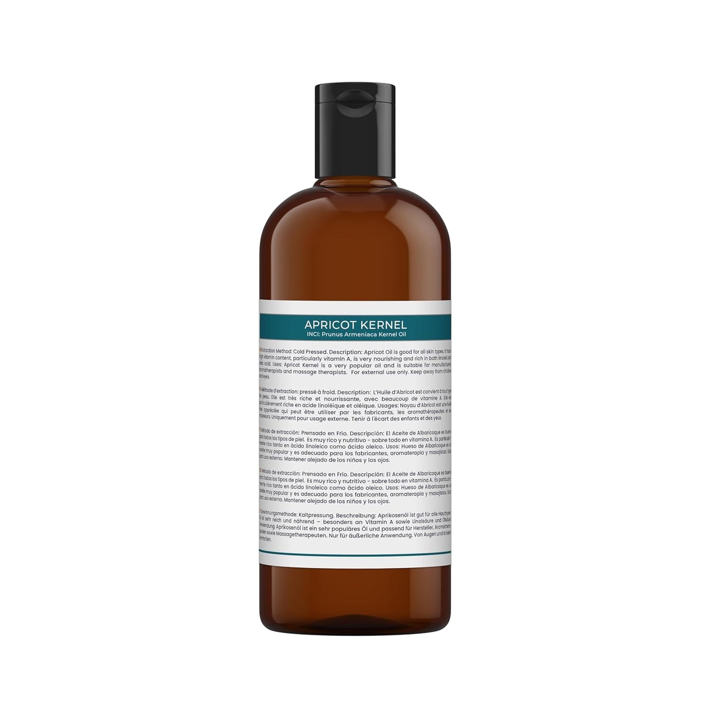 Mystic Moments| Apricot Kernel Carrier Oil 500ml | Prunus Armeniaca | Lightweight Nourishing Treatment for Skin, Hair & Massage | Natural Aromatherapy Carrier