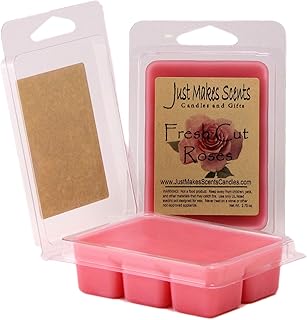 2 Pack - Fresh Cut Roses Scented Soy Wax Melts | Bold Fragrance Wax Cubes | Hand Poured in The USA by Just Makes Scents