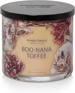 Yankee Candle 3-Wick Jar Scented Candle for Home Fragrance, Multi Wick Long Lasting Burn, Boo-Nana Toffee (Pack of 1)