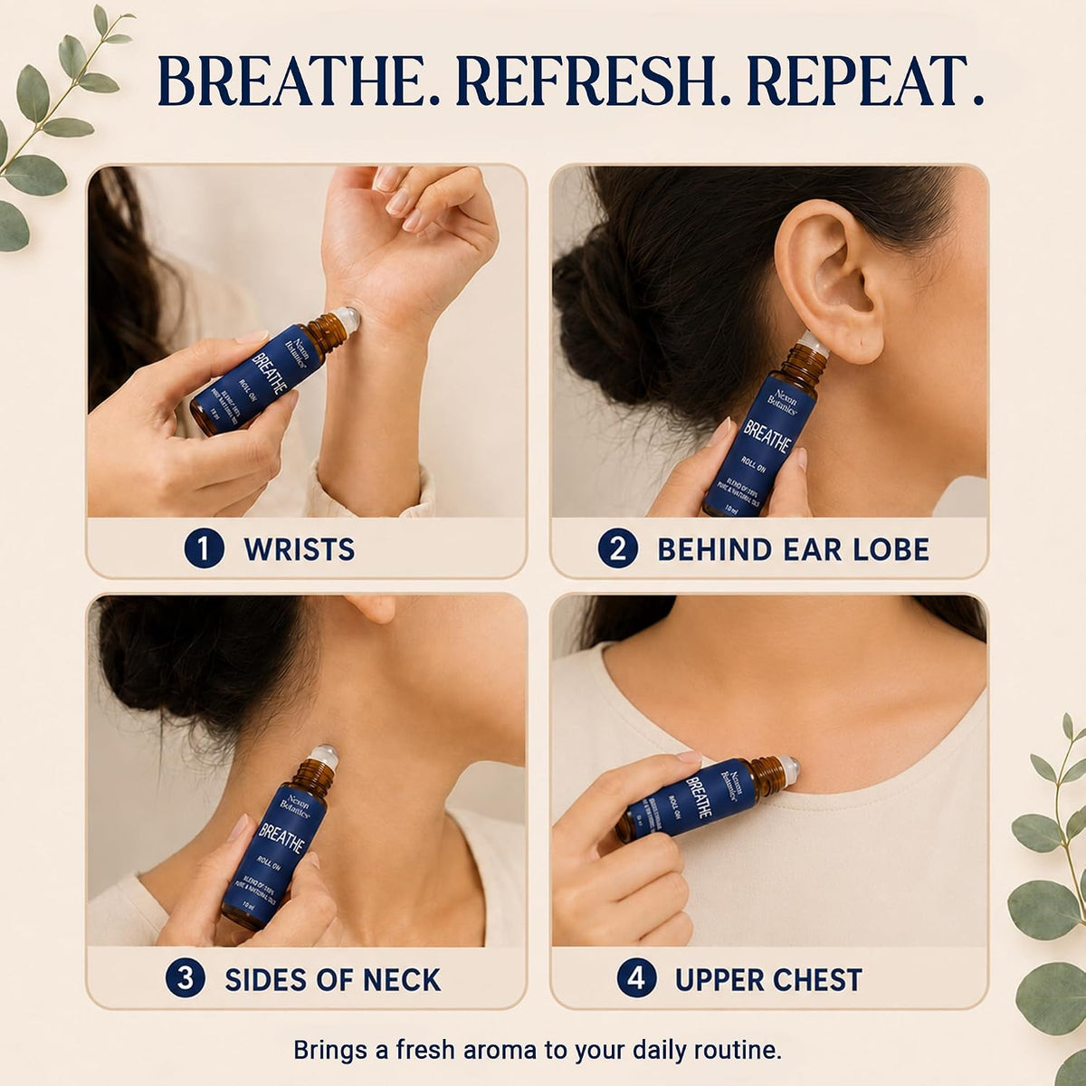 Breathe Essential Oil Roll-On 10 ml - Eucalyptus Essential Oil Roller
