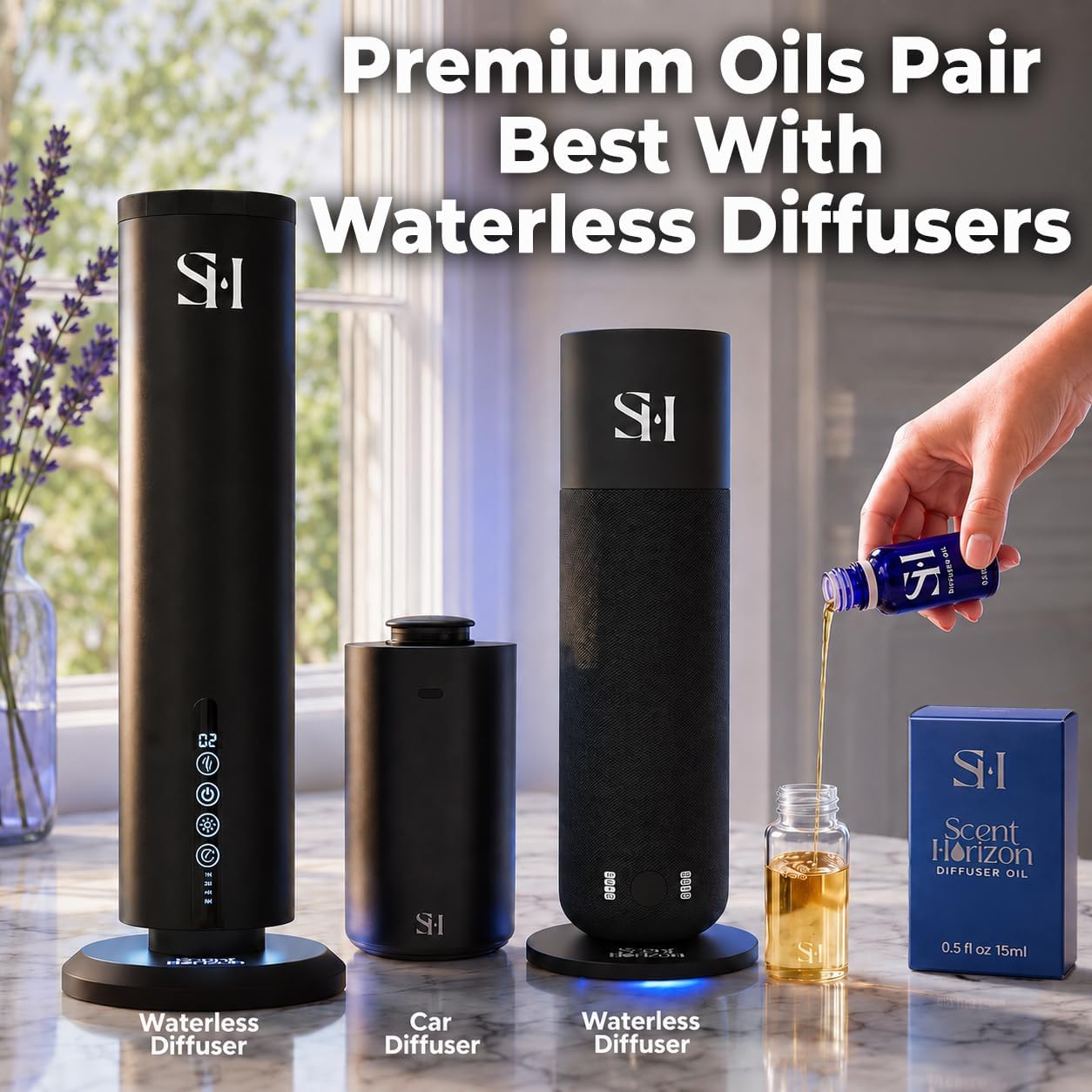 Paris 24k PK12 Hotel Scent Diffuser Oil | 0.5 Fl oz (15 ml) - Waterless Diffuser Oil Refill & Highly Concentrated Fragrance Oil, Diffuser Oil Scents Luxury, Hotel Oil Diffuser