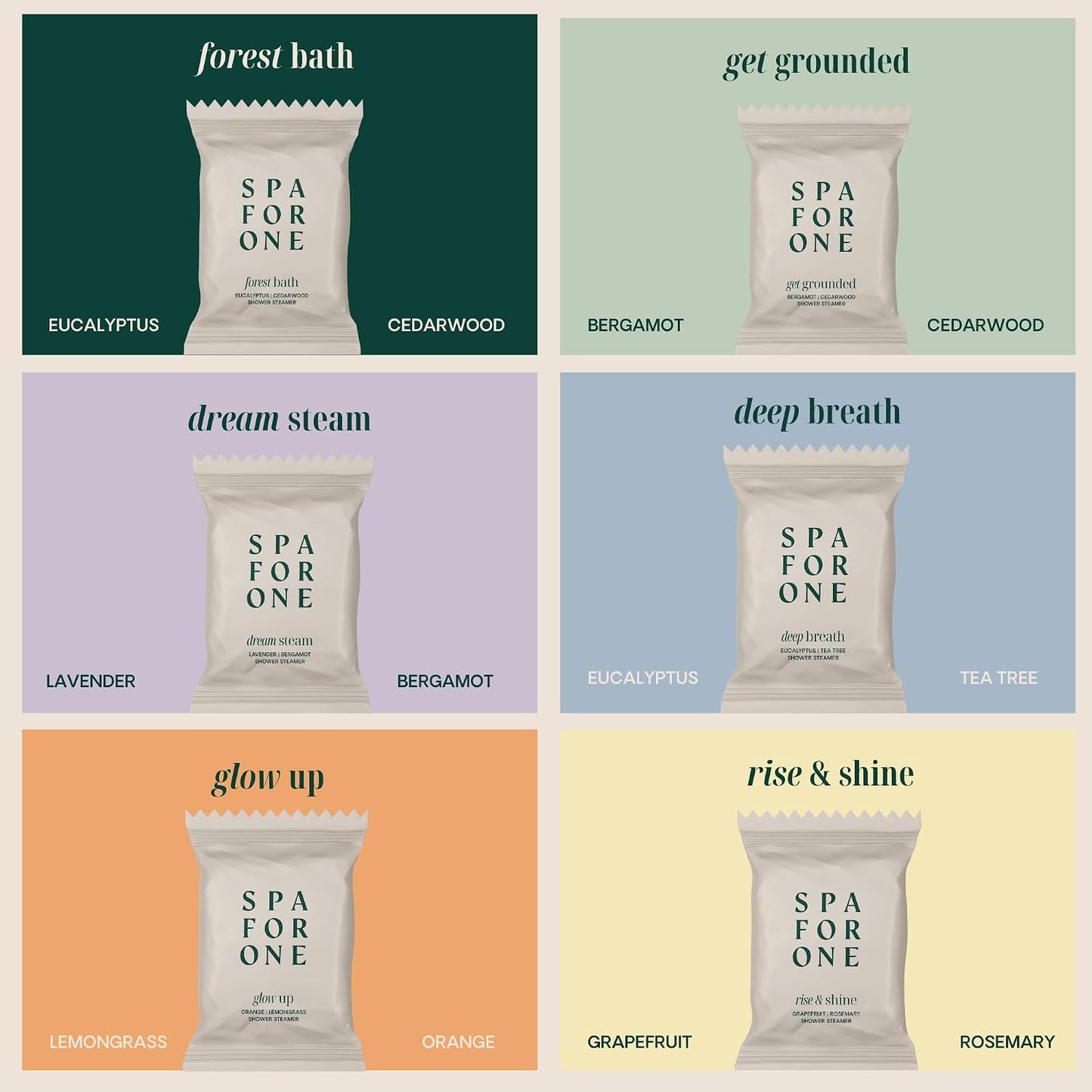 Shower Steamers Aromatherapy - with Natural Essential Oils - Birthday Gifts for Women, Bridesmaid Gifts, Stress Relief and Guest Bathroom Essentials - Variety 6 Pack, Made in USA