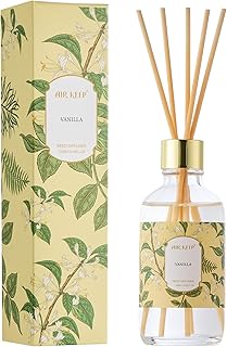 Airkeep Reed Diffuser Oil Set with Reed Sticks,Vanilla Aromatherapy Oil Scent Diffuser for Home Office Bathroom Decoration Perfume and Gifts 3.38 oz/100ml