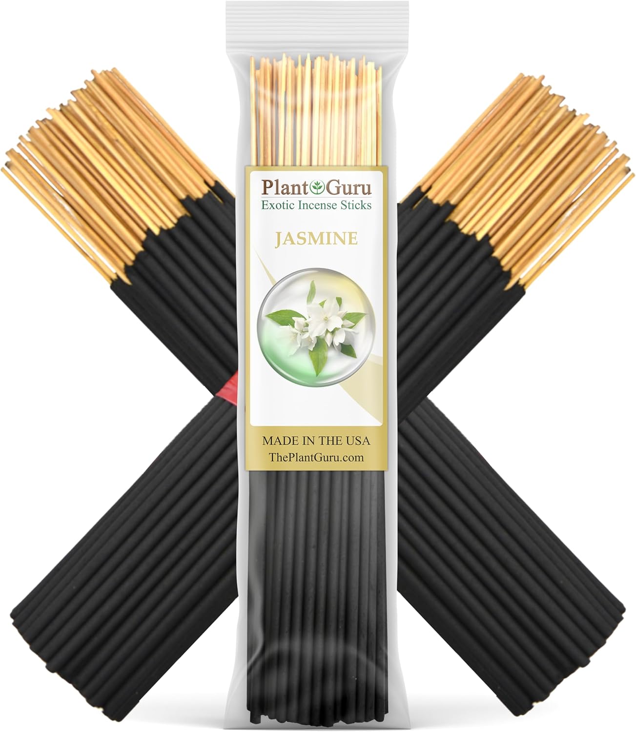 Jasmine Exotic Incense Sticks 7 Inch - Bulk 1 Bundle 85 to 100 Sticks - Natural 7" Long Lasting Aroma that Burns for 30 to 45 Minutes.