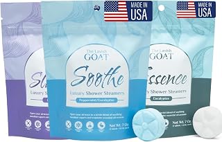 The Lavish Goat USA Made Shower Steamers 21 Count – Aromatherapy Shower Bombs - Tablets for Relaxation & Stress Relief