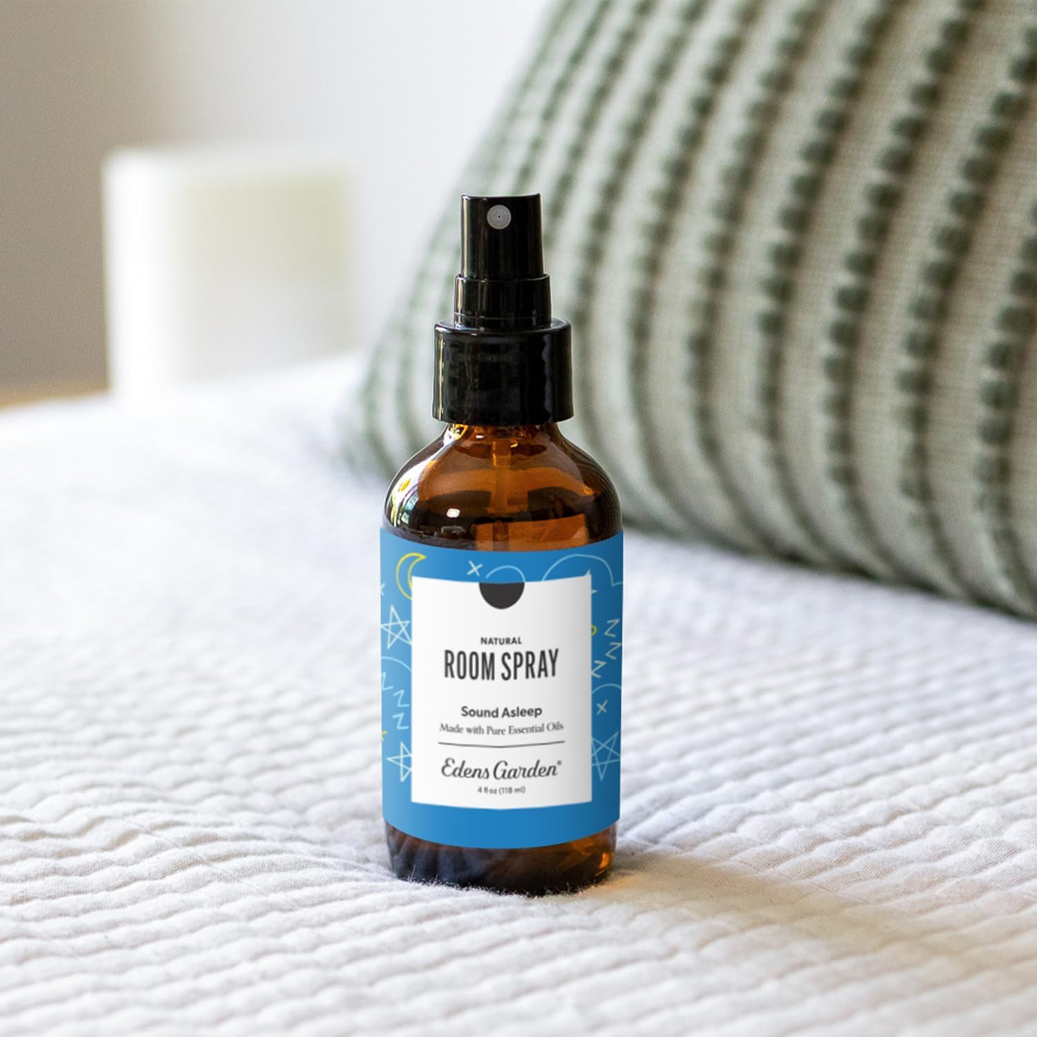 Edens Garden Sound Asleep Natural Room & Linen Spray – 100% Pure Essential Oil Aromatherapy Mist for Bedding, Pillows & Home – Non-Toxic, Freshener with Calming Lavender Aroma, 4 fl oz (118 ml)