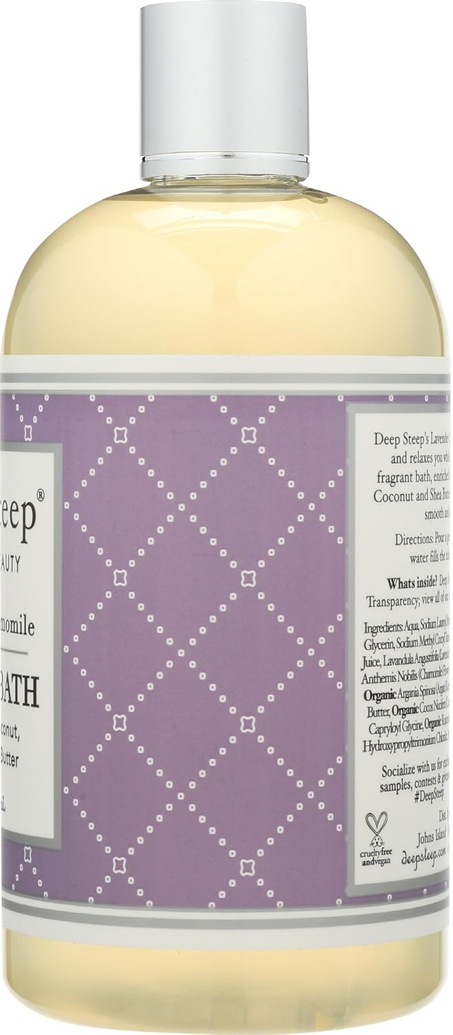 Deep Steep Bubble Bath, Lavender Chamomile, 17 Ounces