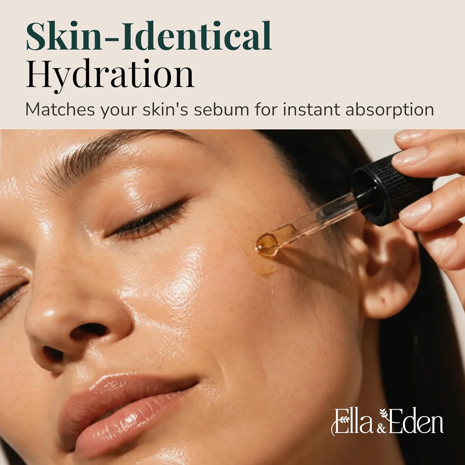 Ella & Eden Organic Jojoba Oil – USDA Certified, Cold-Pressed, 100% Pure & Unrefined, Hexane-Free Oil for Face, Skin, Hair & Nails – 4 Fl Oz Glass Bottle