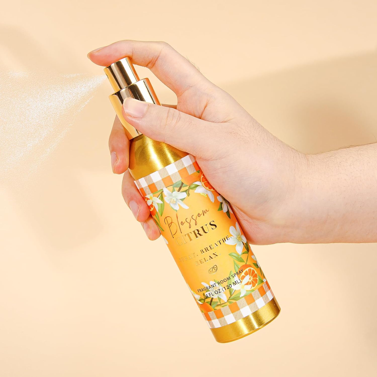 Room Spray, Blossom Citrus, 4 fl oz, Air Freshener for Home, Long-Lasting Odor Eliminator for Bathroom and Office