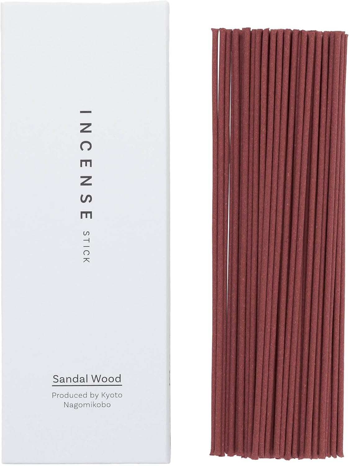 Kyoto Sandalwood Incense Sticks - Japanese Temple Aroma, Ideal for Relaxation & Meditation, Approx. 60 Sticks (0.044 Pounds) - Premium Quality Incense for Spiritual & Home Use Nagomikobo