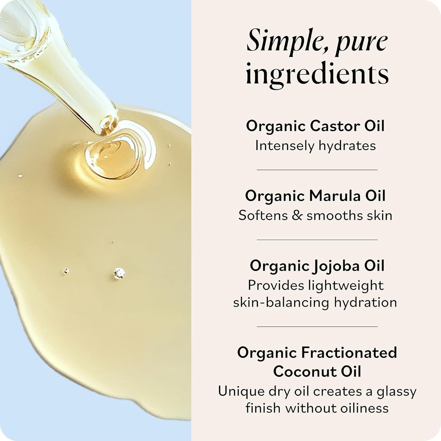 Sky Organics - Organic Castor Glass Skin Serum (1 fl oz/30 mL) Dermatologist Tested Natural Face Serum - Organic Castor Oil for Face, Neck, Chest - Jojoba Oil - Vegan, Cruelty Free, Beauty, Skin Care