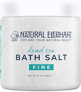 Dead Sea Salt Fine Grain Bath Soak 21 oz – Natural Mineral Body Soak