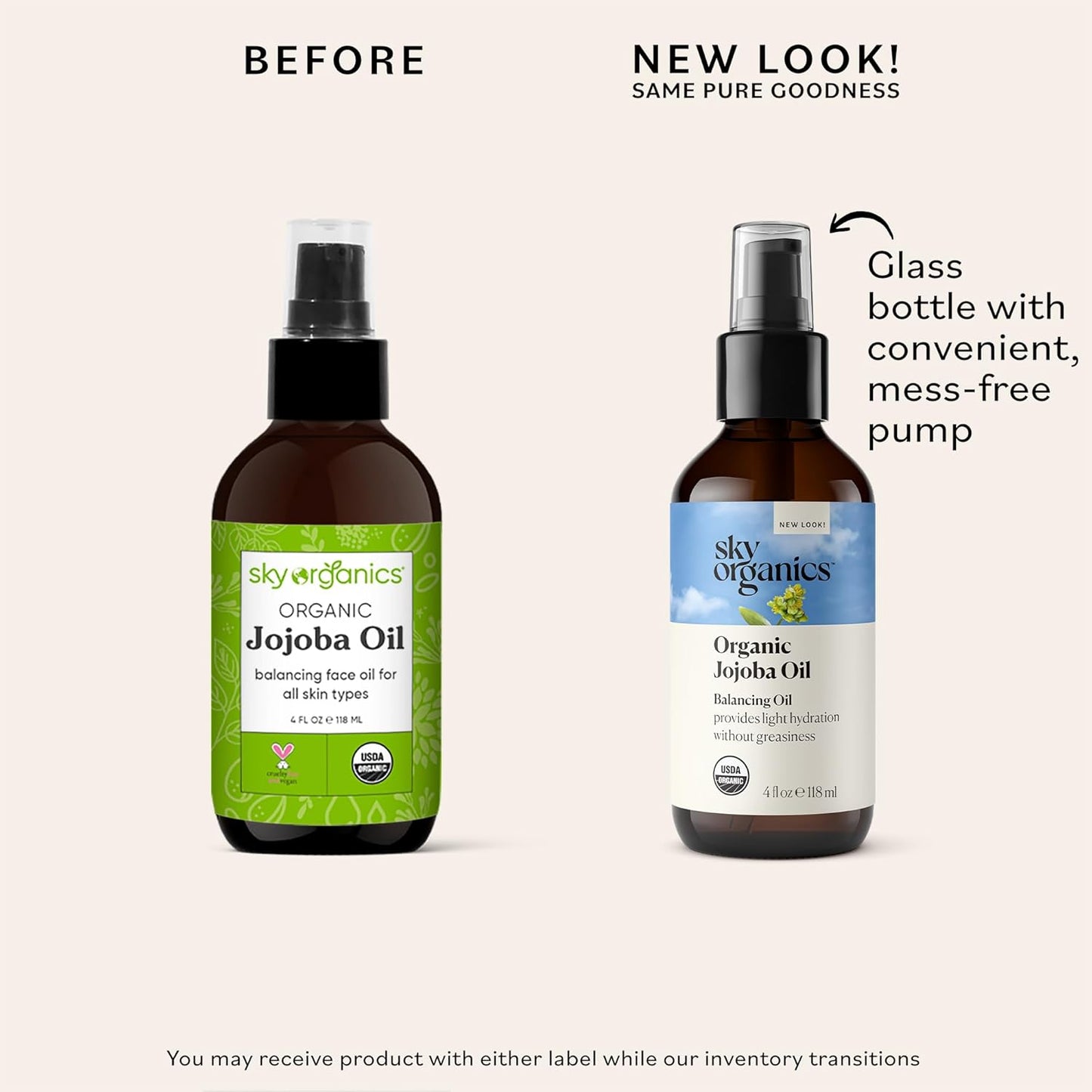 Sky Organics Organic Jojoba Oil, 100% Pure | Moisturizing for Face, Hair, Skin & Nails | Natural Cold Pressed Hexane Free | Base Carrier Oil