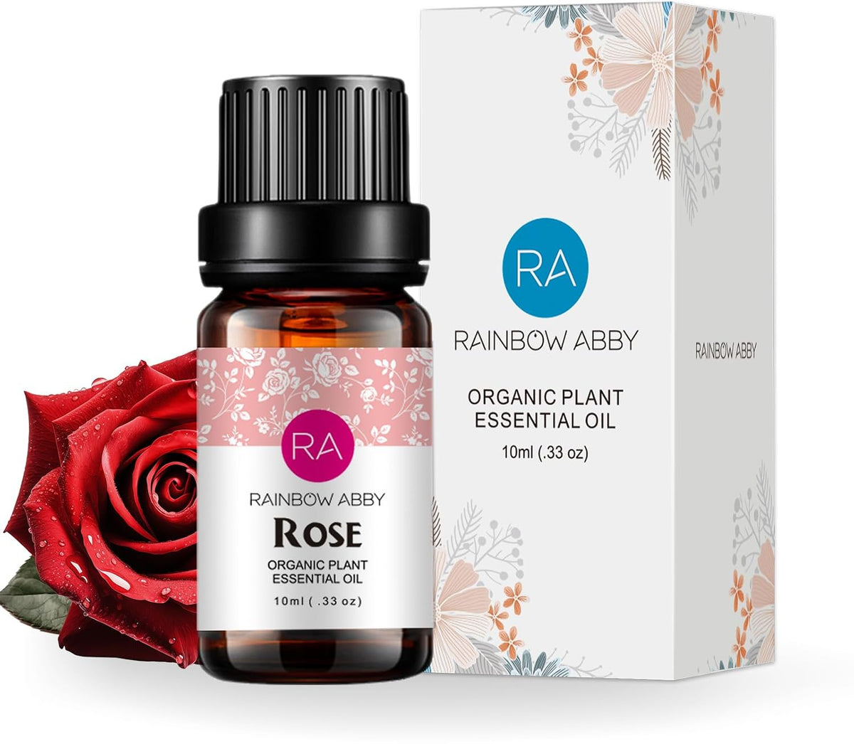 Rose Essential Oil Pure Organic Rose Oil for Diffuser