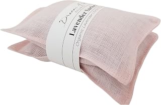 Lavender Drawer Sachets - Set of 2, Organic Linen, Aromatherapy Home Gift | Blush Pink