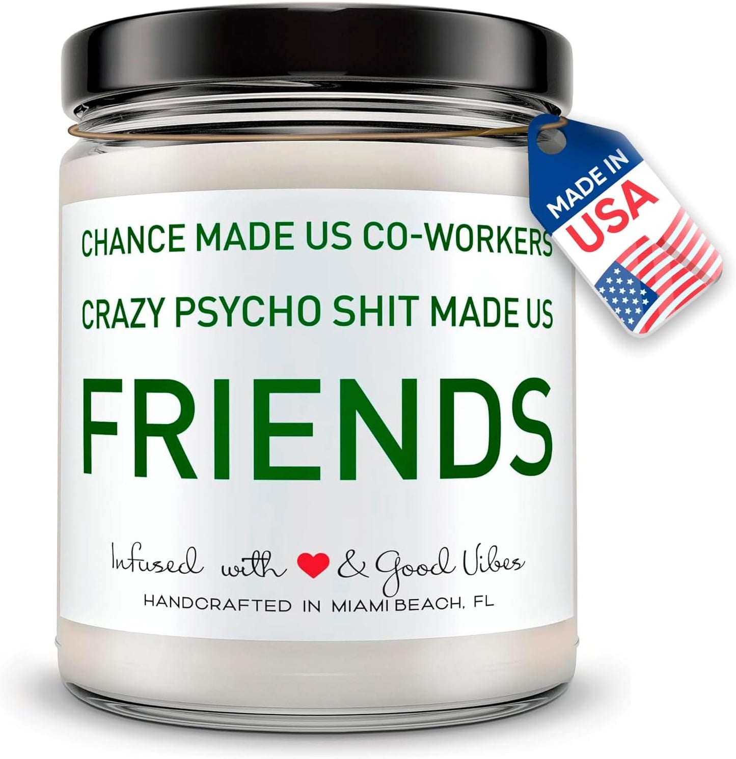 Candles for Coworkers - Funny Gift for Coworker - Hand Poured in The USA - 9 oz - Cute Christmas Friendship Gifts Ideas