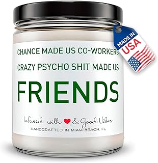 Candles for Coworkers - Funny Gift for Coworker - Hand Poured in The USA - 9 oz - Cute Christmas Friendship Gifts Ideas