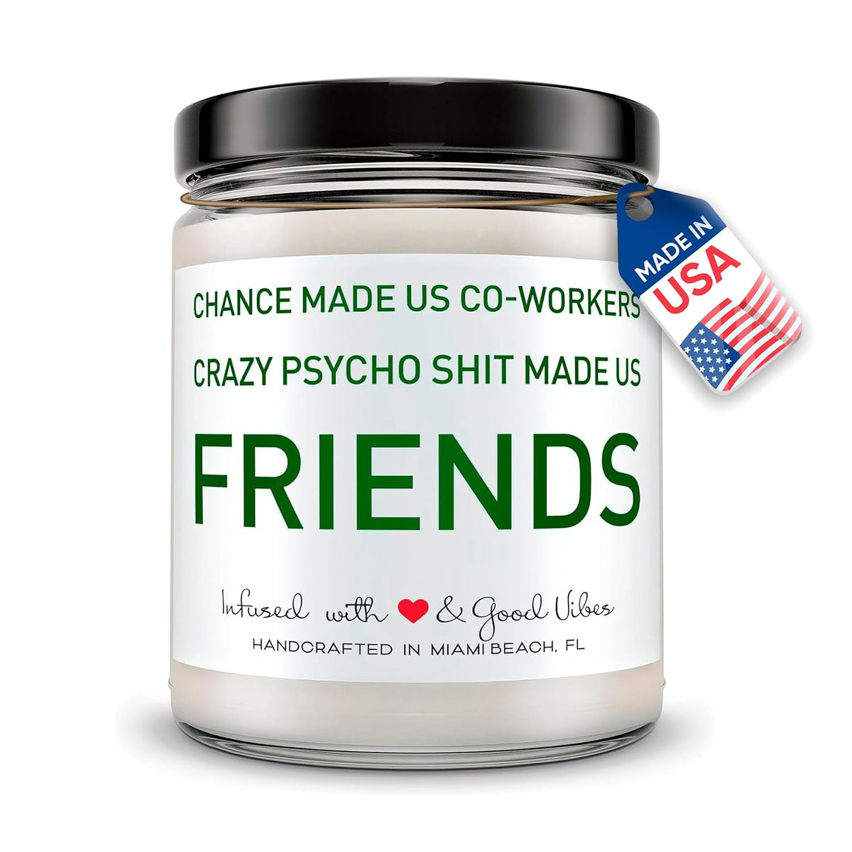 Candles for Coworkers - Funny Gift for Coworker - Hand Poured in The USA - 9 oz - Cute Christmas Friendship Gifts Ideas