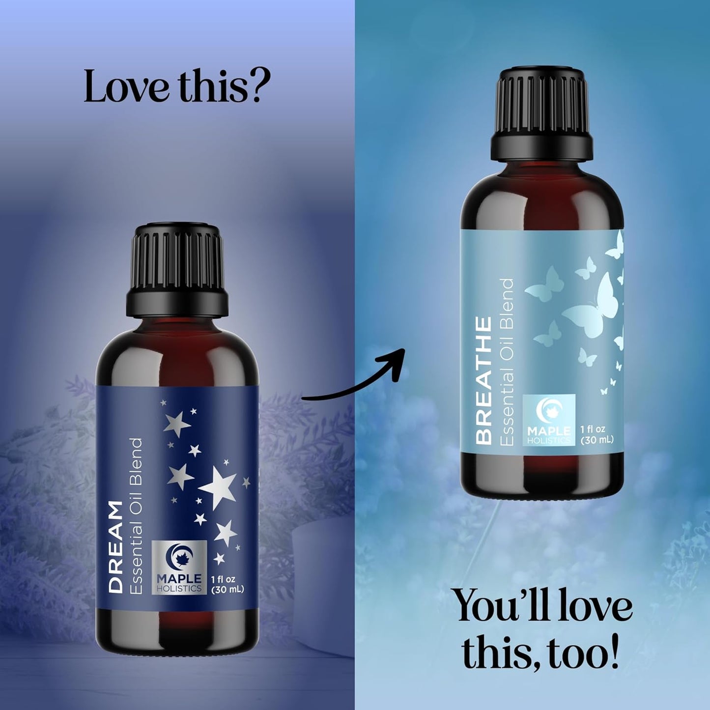 Sleep Essential Oil Blend for Diffuser - Dream Essential Oils for Diffusers Aromatherapy and Relaxation with Clary Sage Ylang-Ylang Roman Chamomile and Lavender for Sleep Time Support (1 Fl Oz)
