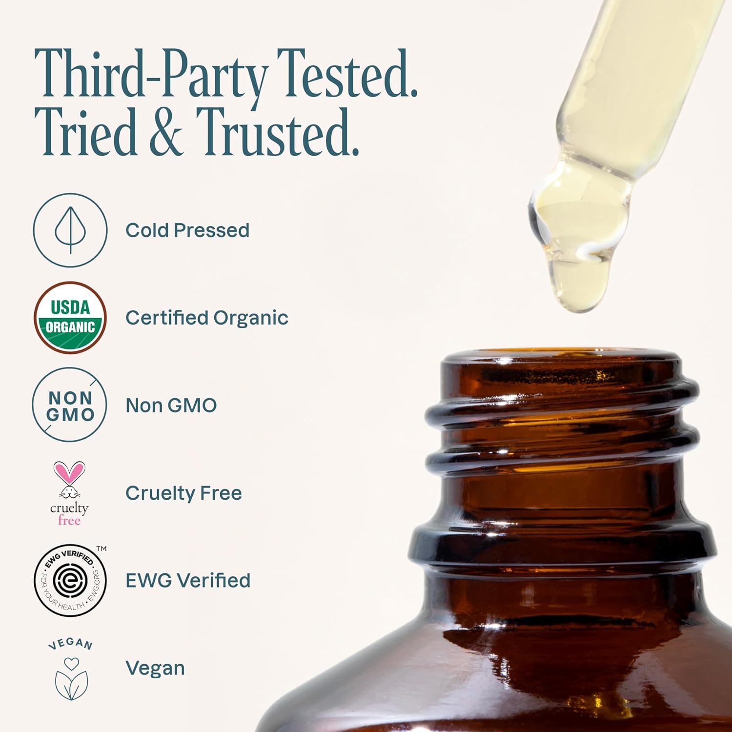 Cliganic Organic Grapeseed Oil, 100% Pure - For Skin, Hair & Face | Natural Cold Pressed Unrefined