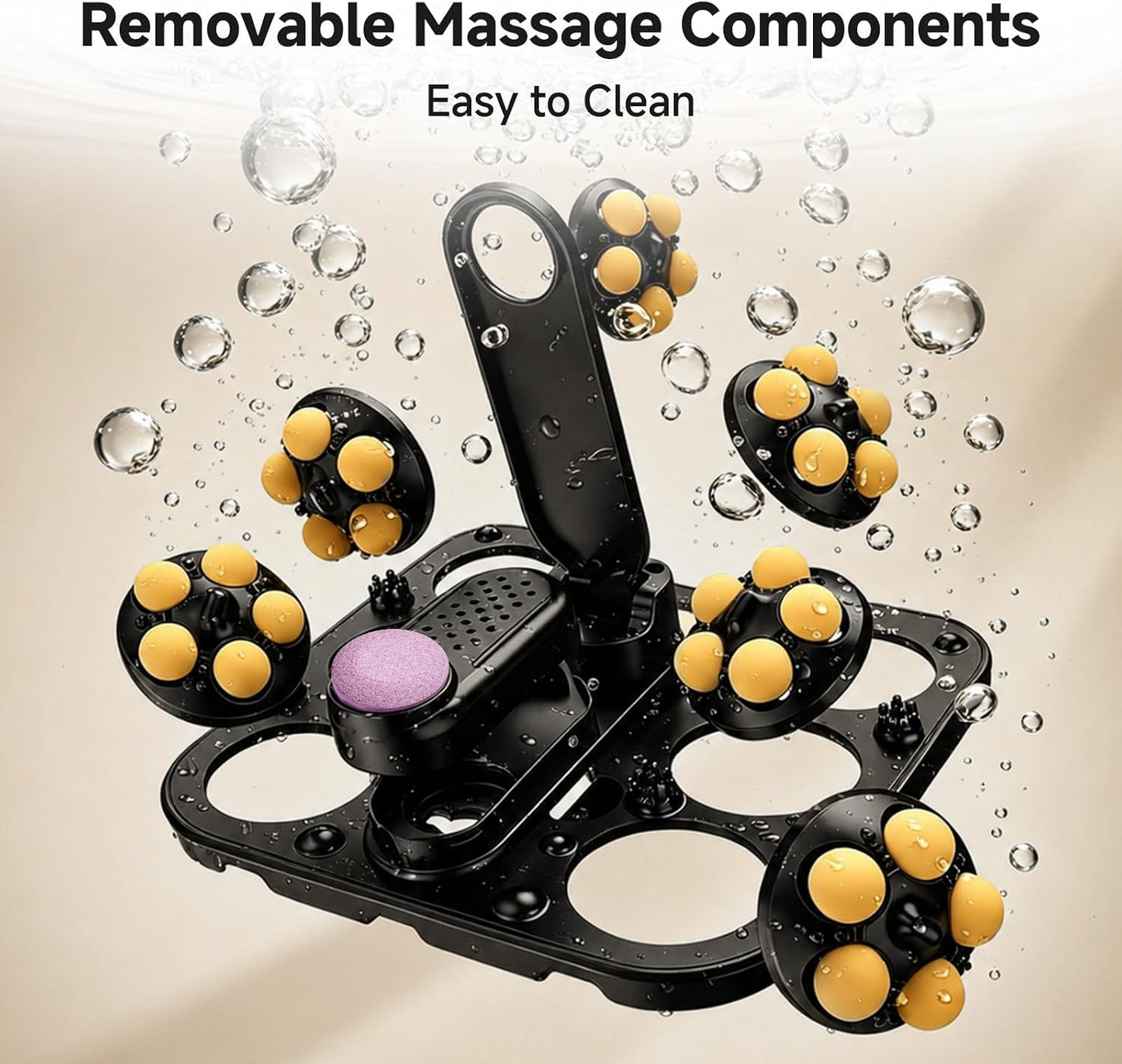 AAOBOSI Collapsible Foot Bath with Heat, Foot Massager Spa Soaking Tub with Bubble, Remote Control, Temp Control, and 30 Motorized Shiatsu Massage Balls, Pedicure Spa at Home for Stress Relief (Grey)