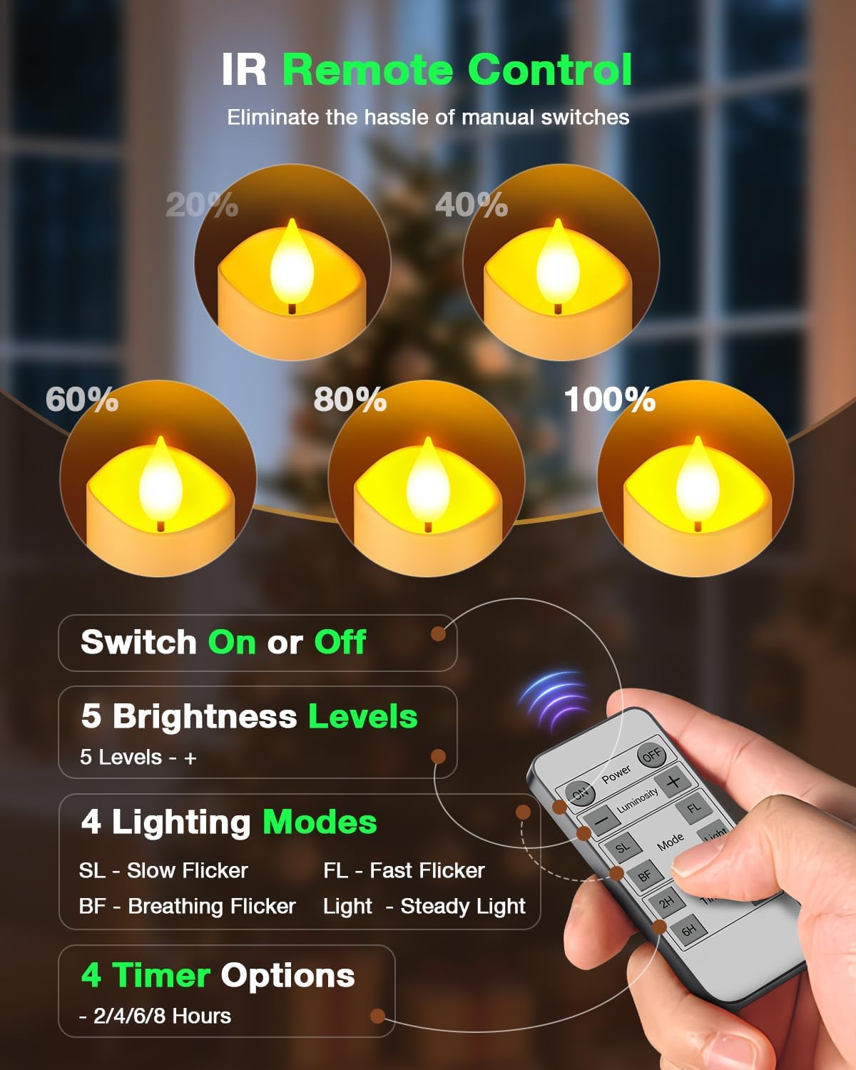 SoulBay Flameless Candles with Remote Timer & Charging Base, 12pcs USB Rechargeable Battery Flickering LED Small Votives Lights for Table Dinner Weddings Holidays General Decor, No Battery Required