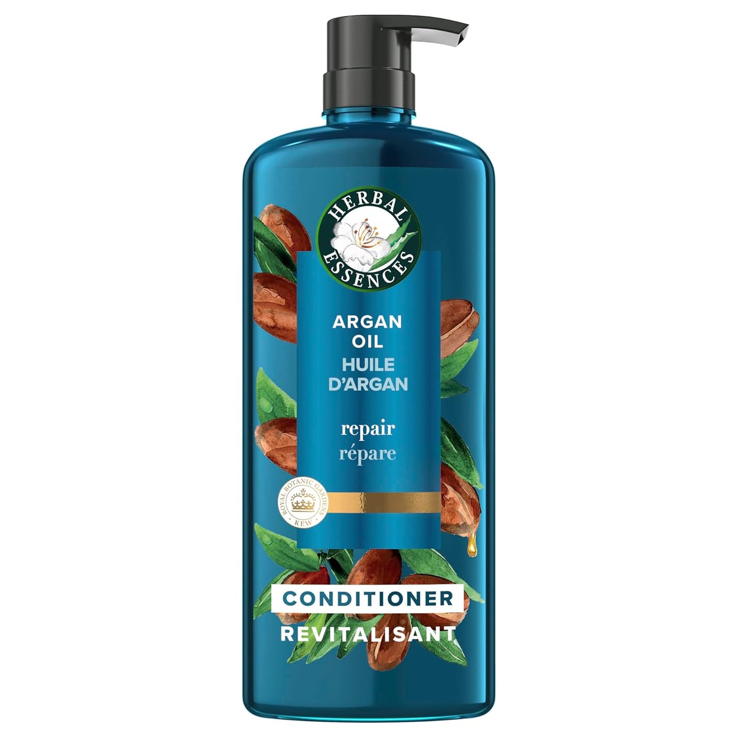 Herbal Essences Argan Oil Paraben Free Conditioner, Hair Repair, 20.2 fl oz, with Certified Camellia Oil and Aloe Vera, For All Hair Types, Especially Damaged Hair