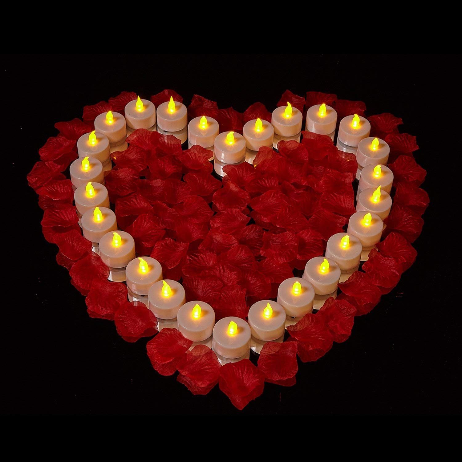 Battery Tea Lights: 24 Pack LED Tea Lights Candles Realistic and Bright Flickering Holiday Operated Flameless LED Tea Light for Seasonal & Event Celebration Warm Yellow Lamp Battery Powered