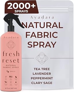 Ayadara Natural Fabric Spray, Lavender Room Spray Air Freshener, Odor Eliminator Mist, Aromatherapy Home Fragrance, Lavender Linen Spray for Bedding, Pillow, Sheet, Blanket and Clothing, 2000+ Sprays