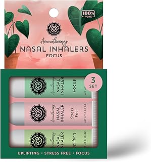 Aromatherapy Nasal Inhaler Sticks Collection - All-Natural Wellness Kit | Made with Undiluted Essential Oil Blends for Overall Well-Being (3 Pack, Focus)
