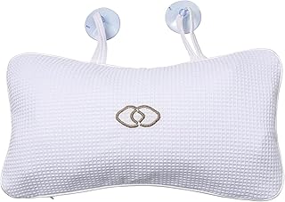 YUET Anti-Slip Non-Slip Bathtub Pillow Home Spa Bath Inflatable Cushion Head Neck Back Shoulders Rest Relax Suction Cup Bathroom Support for Hot Tub Luxurious Headrest