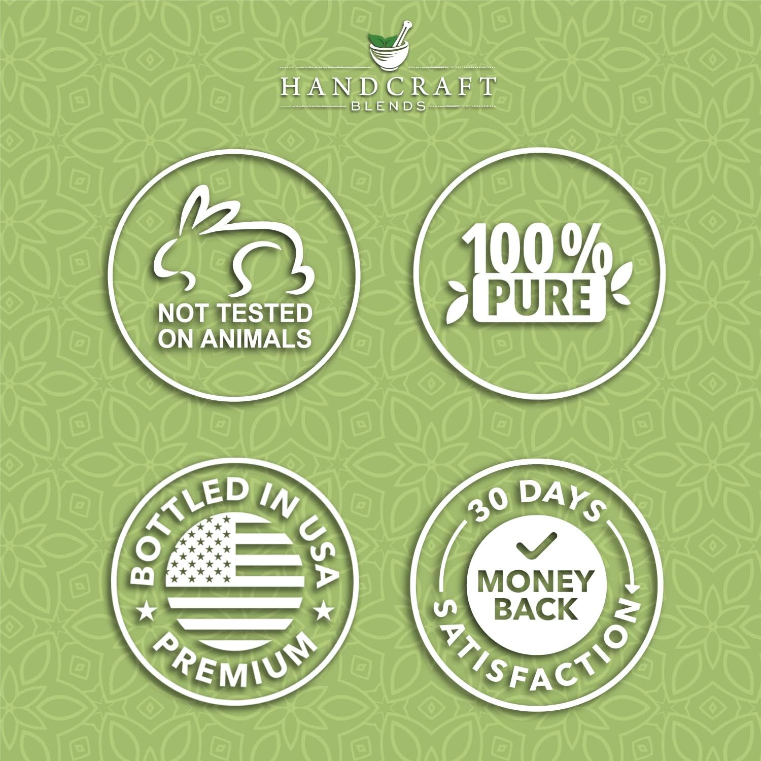 Handcraft Blends Lemongrass, Peppermint, Lavender Essential Oil Blend, 4 Fl. Oz, 100% Pure and Natural, Therapeutic Grade with Premium Glass Dropper