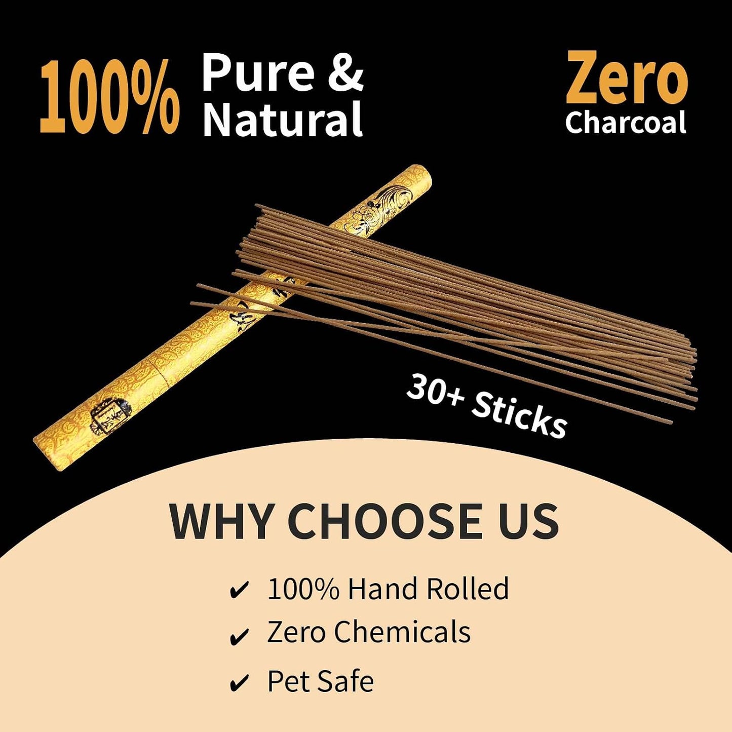 Natural Oud Agarwood Incense Stick Gift Set - Ceramic Incense Holder with Ash Catcher, Indoor Meditation Incense Burner Kit for Home Fragrance & Zen Relaxation