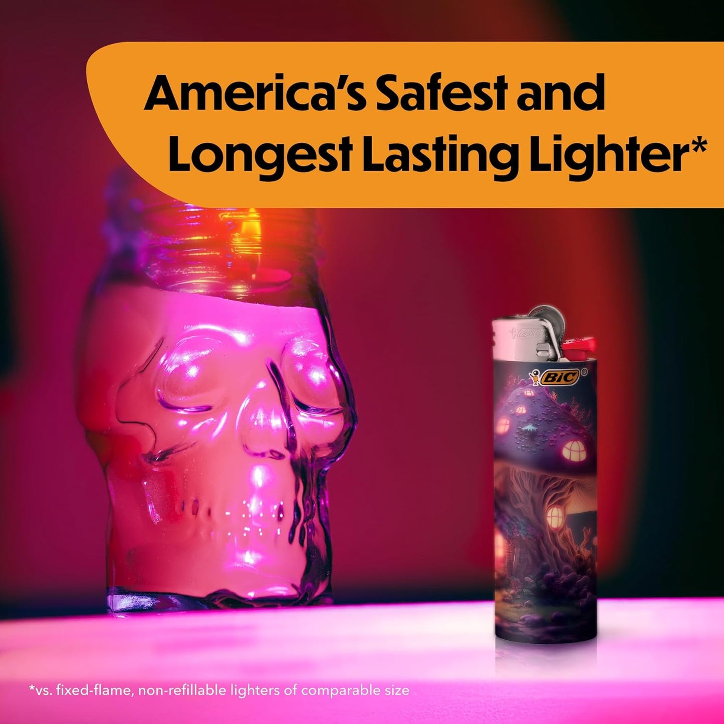 BIC Maxi Pocket Lighters, Cool and Reliable, Whimsical Collection, 8-Pack