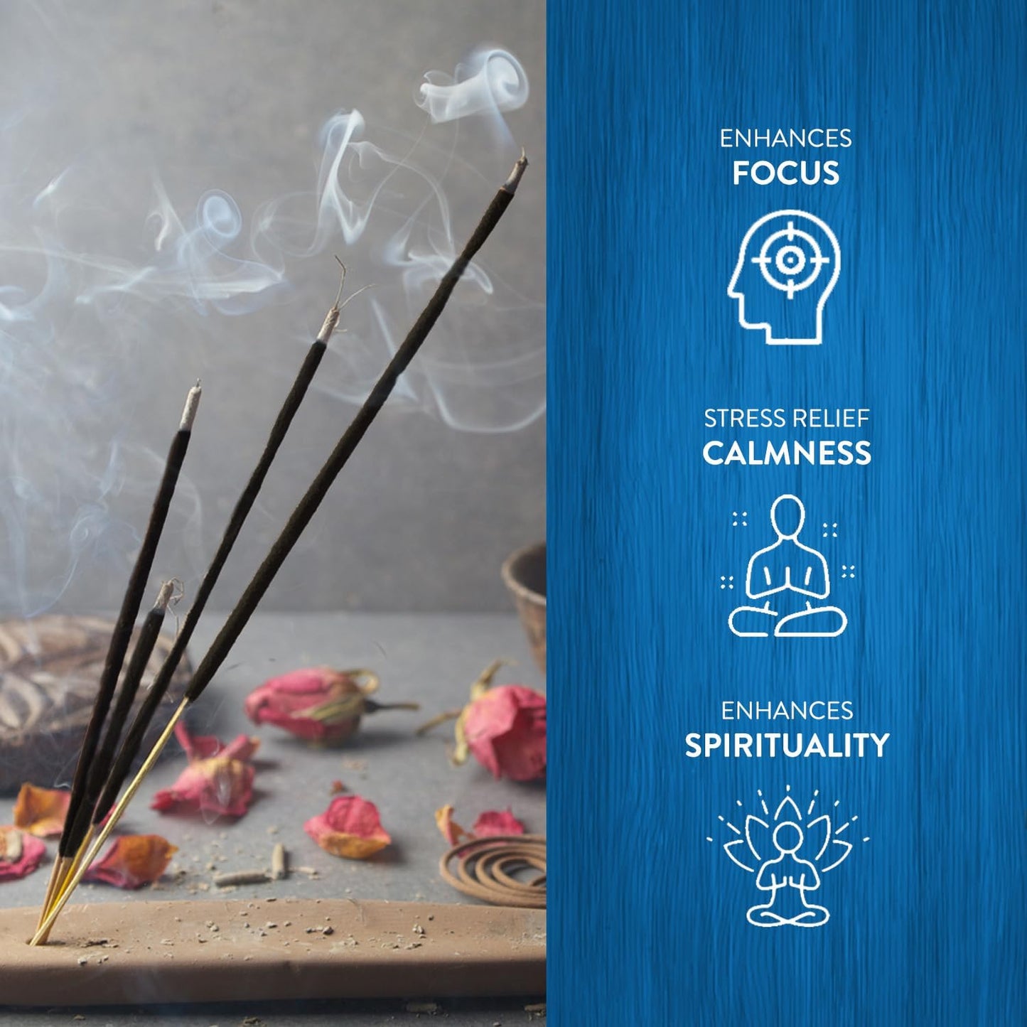 Hem OM Incense Sticks (120 Sticks, 6 Boxes Inside) - 9 Inches Long, 20g per Box - Perfect for Meditation, Rituals & Cleansing.
