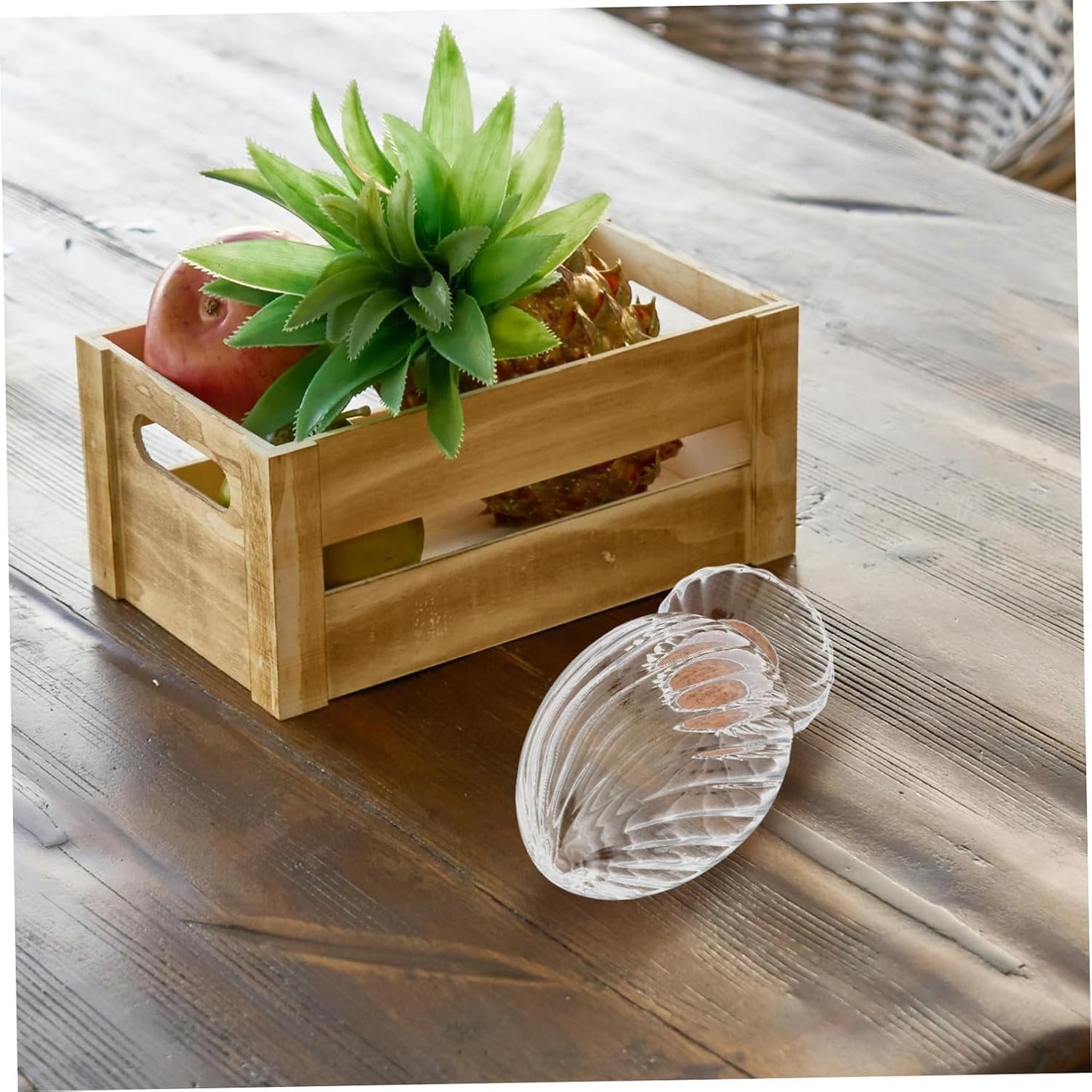 Cabilock Helix Shaped Match Holder Clear Glass Match Sticks Cloche Empty Upside Down Holder Jar for Dining Table Fireplace Bathroom Decoration